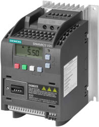 Siemens frekvenciaváltó 3F, 380-480V, 2, 2kW, 5, 6A, beépített C3 szűrővel, BOP panellel, - Sinamics V20 6SL3210-5BE22-2CV0 (6SL32105BE222CV0)
