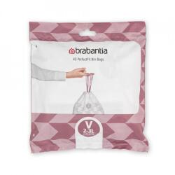 Brabantia Szemeteszsák Brabantia PerfectFit NewIcon V méret, 3L, 40 db, csomag 1005507 (BR/1005507)