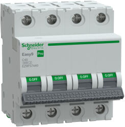 Schneider Electric Schneider Easy9 Pro kismegszakító 4P C 40A (EZ9F57440) (EZ9F57440)