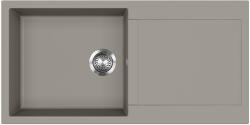 Evido CUBO XL 6 S gránit mosogató, 1000 x 500 mm, platina (442059) - trikolor