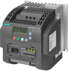Siemens frekvenciaváltó 3F, 380-480V, 3, 0kW, 7, 3A, beépített C3 szűrővel, BOP panellel, - Sinamics V20 6SL3210-5BE23-0CV0 (6SL32105BE230CV0)