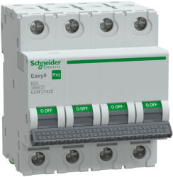 Schneider Electric Schneider Easy9 Pro kismegszakító 4P B 25A (EZ9F27425) (EZ9F27425)