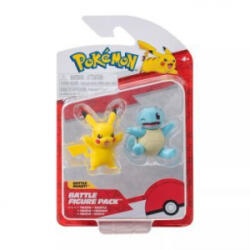Jazwares Pokémon: 2 db-os figura csomag - Squirtle, Pikachu (PKW3586) - aqua