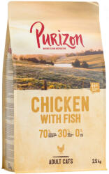 Purizon 2, 5kg Purizon Original csirke & hal gabonamentes száraz macskatáp