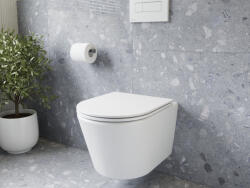 RAVAK WC, Ravak Flow RimOff fali WC szett, fehér X01985 - zuhanykabin