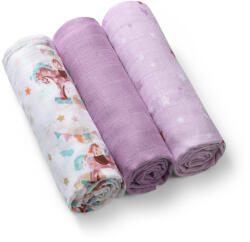 BabyOno Bambusz pelenka, lila, 3 db