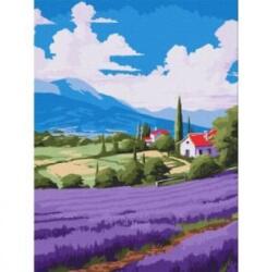 Ideyka : Festés számok szerint, Levendula mező - 30 x 40 cm (KHO6346)