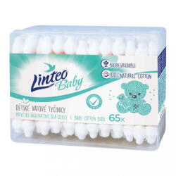 Linteo Papír fültisztító pálcika 100% natural Linteo 65 db dobozban