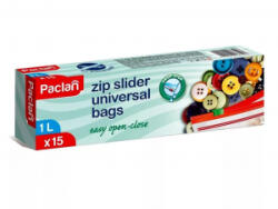 Paclan húzózáras zacskó 1 literes, 15db (GA4777) (GA4777)