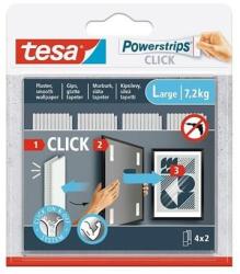 tesa Akasztó, öntapadó, S méret, TESA "Powerstrips CLICK (TE77720) - primatinta