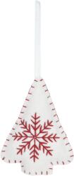 H&L karácsonyi díszek - felekasztható fa, fehér, 10 cm (A762-0C-00)
