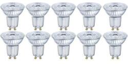 OSRAM Reflektoros LED Izzó Készlet, Gu10, A+, 4, 3 W = 50 W, Melegfehér, Ø 51 X 55 mm, 10 db, Osram