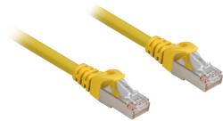 Sharkoon S/FTP Cat6a Patch Kábel 3 m - Sárga