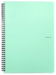 KARTON P+P Caiet spiralat cu linii PASTELINI A/4 60 pagini verde 8-068 (8-068)