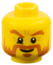 LEGO® Alkatrészek (Pick a Brick) Sárga Szakállas minifigura férfi fej 4656483 (4656483)