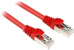 Sharkoon S/FTP Cat6 Patch Kábel 5 m - Piros