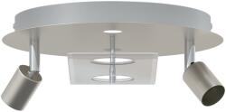 vidaXL Таванен спот Никел 29 x 29 x 11 см Стомана и стъкло (4108221)