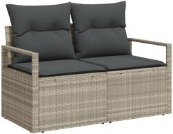 vidaXL Комплект дивани 7 бр. 6-Брой места Светлосив и тъмен сив (3346282)