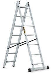 IRIS TOOLS HL-200 2x7 lépcsős alumínium létra, összecsukható, 125 kg teherbírás, EN 131 HL-200 2X7S (HL-200 2X7S)