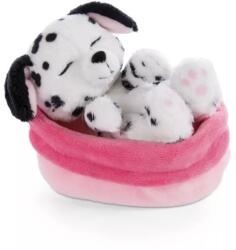 Nici Nici: Dalmata Plüsskutyus Kosárban - 12 cm - fizz
