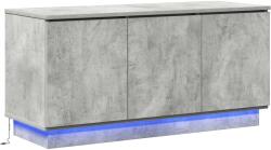 vidaXL ТВ шкаф 100 x 38 x 49 см Циментено сиво Инженерна дървесина (869669)