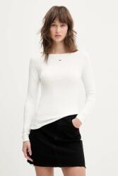 Tommy Hilfiger longsleeve culoarea alb, DW0DW21350 PPYA-BUD074_00X (DW0DW21350)