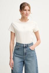 BOSS tricou din bumbac femei, culoarea bej, 50537598 PPYA-TSD1CM_01X (50537598)