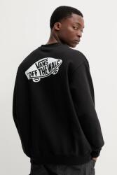 Vans hanorac de bumbac bărbați, culoarea negru, cu imprimeu, VN000P52Y281 PPYA-BLM11B_99X (VN000P52Y281)