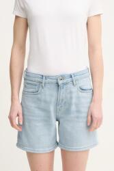 Pepe Jeans pantaloni scurți jeans FITTED SHORT HW MARY femei, uni, high waist, PL801191PG7 PPYA-SZD07Z_50X (PL801191PG7)
