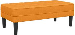 vidaXL Пейка с възглавница Тъмен жълт 113 x 57 x 39 см текстил (42001943)
