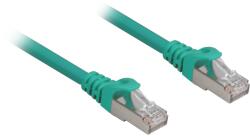 Sharkoon S/FTP Cat6a Patch Kábel 10 m - Zöld