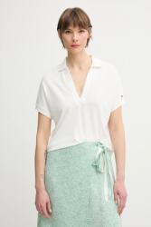 Tommy Hilfiger tricou polo femei, culoarea alb, WW0WW44512 PPYA-POD01I_00X (WW0WW44512)