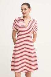 Tommy Hilfiger rochie culoarea rosu, mini, evazată, WW0WW44513 PPYA-SUD1JR_33X (WW0WW44513)
