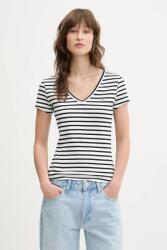 Tommy Jeans tricou femei, culoarea gri, DW0DW17385 PPYH-TSD03B_00D (DW0DW17385)