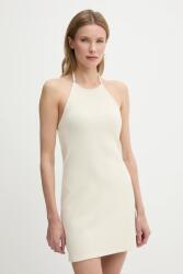 Calvin Klein rochie culoarea bej, mini, mulată, J20J225286 PPYA-SUD1NL_01X (J20J225286)