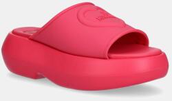 Love Moschino papuci femei, culoarea roz, cu platforma, JA28207I0MI40604 PPYA-KLD0BO_42X (JA28207I0MI40604)