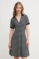 Tommy Hilfiger rochie culoarea bleumarin, mini, evazată, WW0WW44513 PPYA-SUD1JR_59X (WW0WW44513)