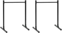 vidaXL Станция за дупка 2 бр. Черно 55 x 90 x 104.5 см (42002571)