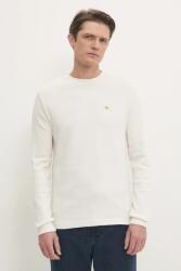 Calvin Klein longsleeve din bumbac culoarea bej, neted, J30J327117 PPYA-BUM004_01X (J30J327117)