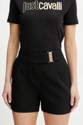 Morgan pantaloni scurți SHOU. F culoarea negru, uni, high waist, SHOU. F PPYA-SZD0JF_99X (SHOU.F)