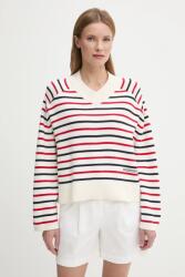 Tommy Hilfiger pulover de bumbac femei, culoarea bej, WW0WW45401 PPYA-SWD0L2_01X (WW0WW45401)