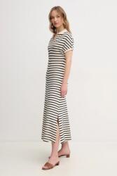 Tommy Hilfiger rochie culoarea bej, maxi, dreaptă, WW0WW44514 PPYA-SUD1JS_08X (WW0WW44514)