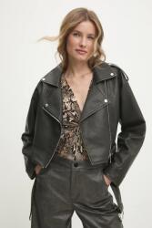 Answear Lab geaca ramones femei, culoarea negru, de tranzitie, oversize BBYA-KUD043_99X (W022.hos)
