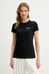 BOSS Orange tricou din bumbac femei, culoarea negru, 50541343 PPYA-TSD1BR_99X (50541343)