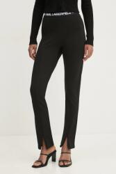 Karl Lagerfeld Jeans colanți femei, culoarea negru, uni, A1W10060 PPYA-LGD00J_99X (A1W10060)