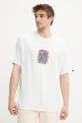 Vans tricou din bumbac bărbați, culoarea verde, cu imprimeu, VN000NHURNE1 PPYA-TSM1Z7_07X (VN000NHURNE1)