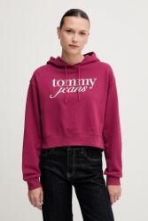 Tommy Hilfiger hanorac de bumbac culoarea roz, cu glugă, cu imprimeu, DW0DW20306 PPYA-BLD0RT_43X (DW0DW20306)