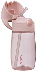 b.box Sticlă de băut b. box cu pai Junior 380 ml - blush crush