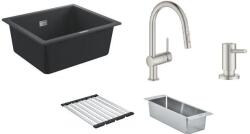 GROHE Készlet konyhai csaptelep Grohe Minta 32321DC2, gránit mosogató Grohe K700 31654AP0, 40852SD0, 40535DC0, 40856SD0
