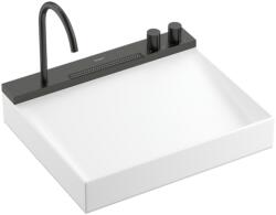 Hansgrohe Avalegra AquaUnit 580/475 mosdórendszer zuhanyvízsugárral Szálcsiszolt Fekete Króm 22472340 (22472340)